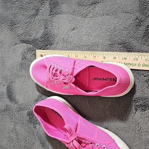 Superga Women's 2750 Cotu Classic Sneakers Pink Fuchsia Tennis Shoes Size 9.5 - Picture 6 of 7